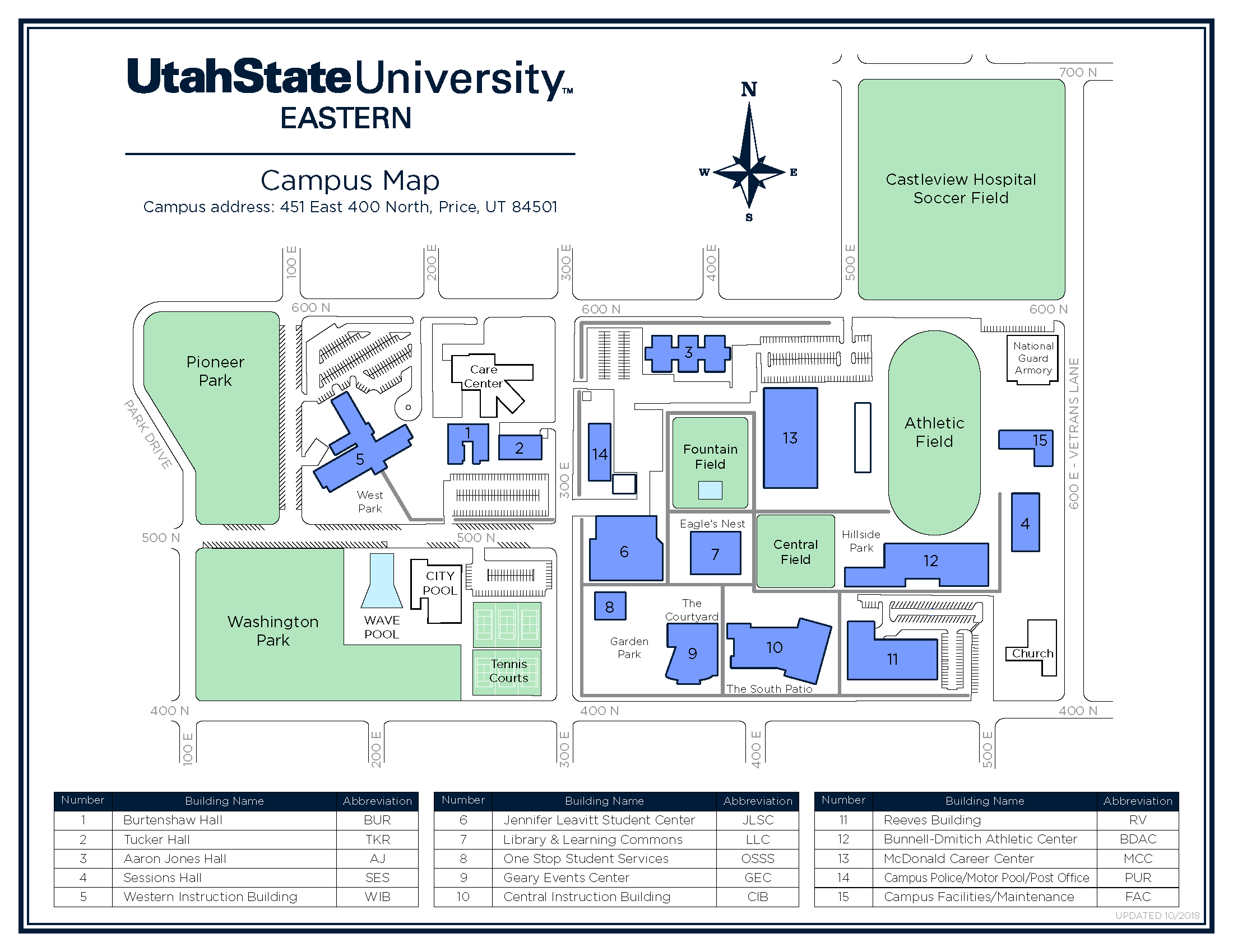USUE Campus Small Map